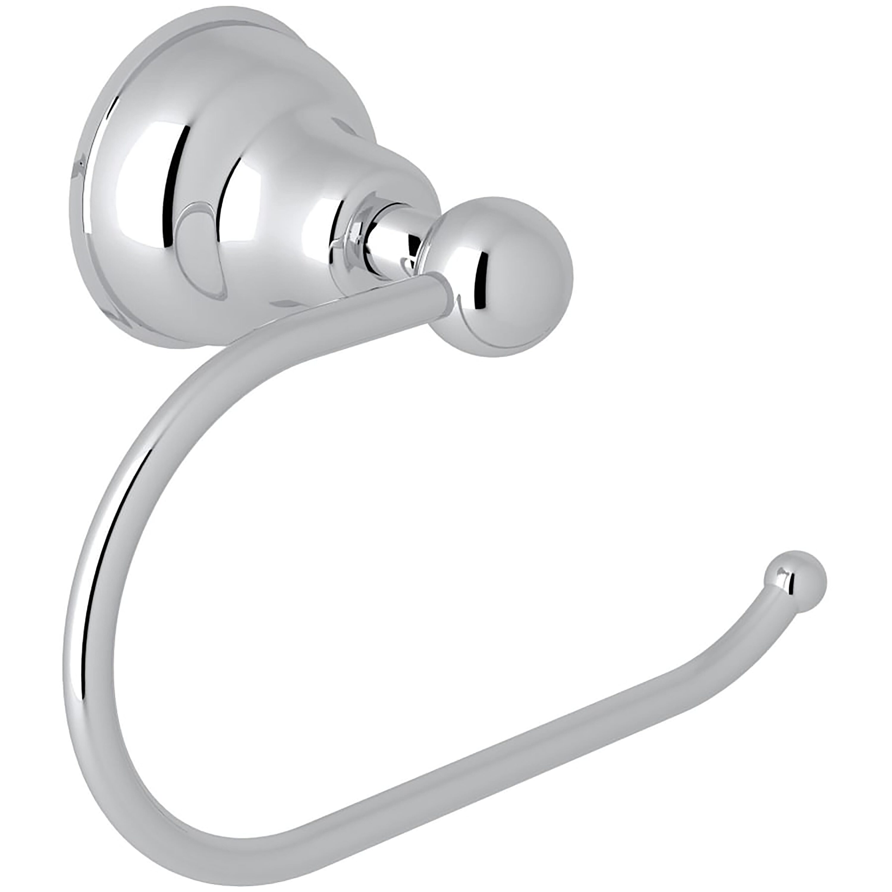 Rohl CIS8APC Polished Chrome Wall mount Euro Toilet Paper Holder 1 -Rolls with Storage