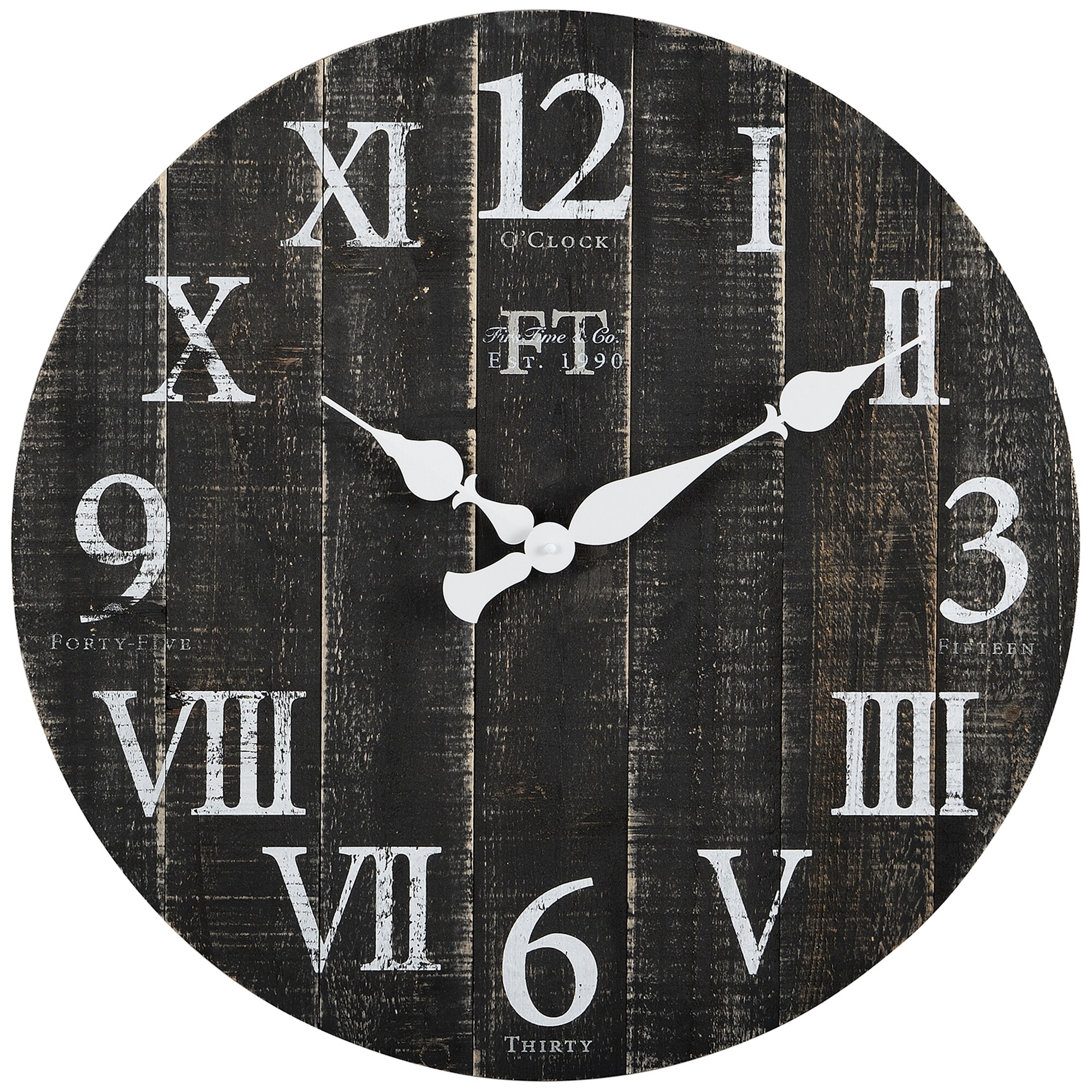 FirsTime 31216 Analog Round Floor Rustic