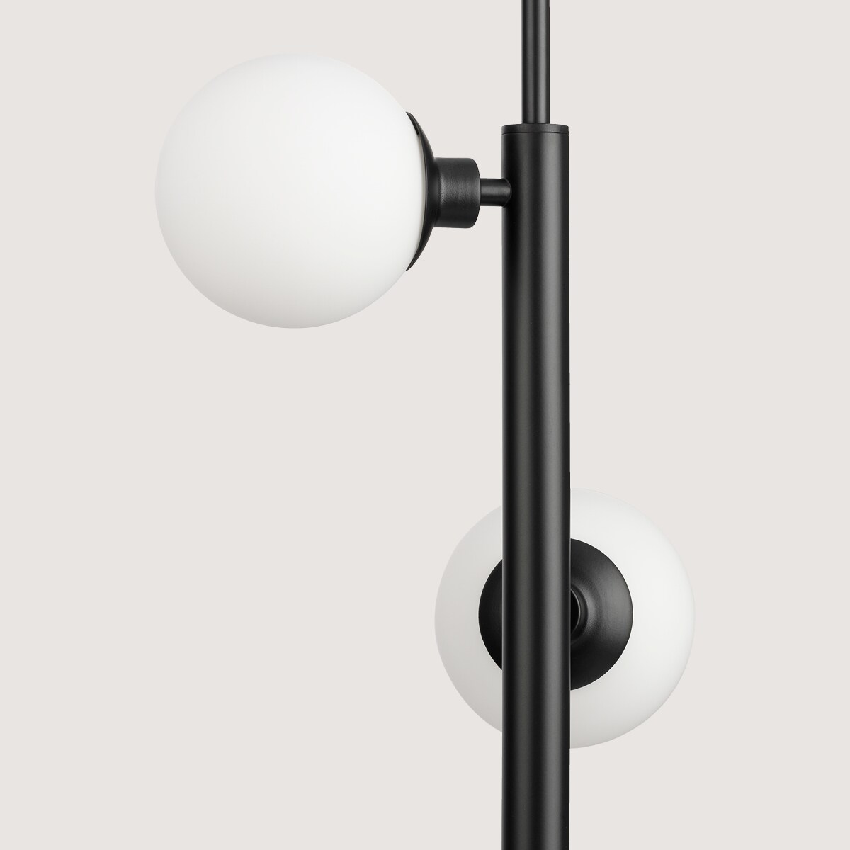 Progress Lighting Avec 3-Light Matte Black Modern/Contemporary White Glass Linear Medium Hanging Pendant Light