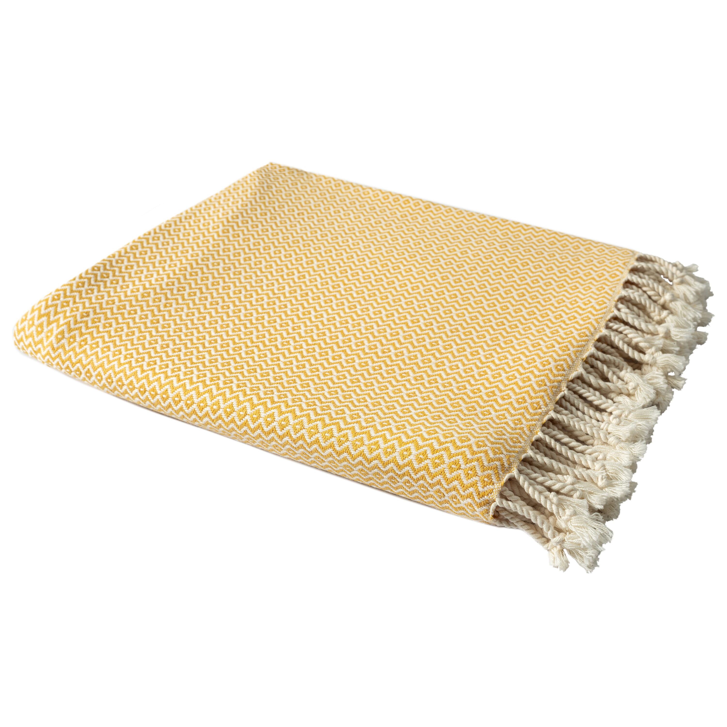 Diamond organic cotton discount blanket