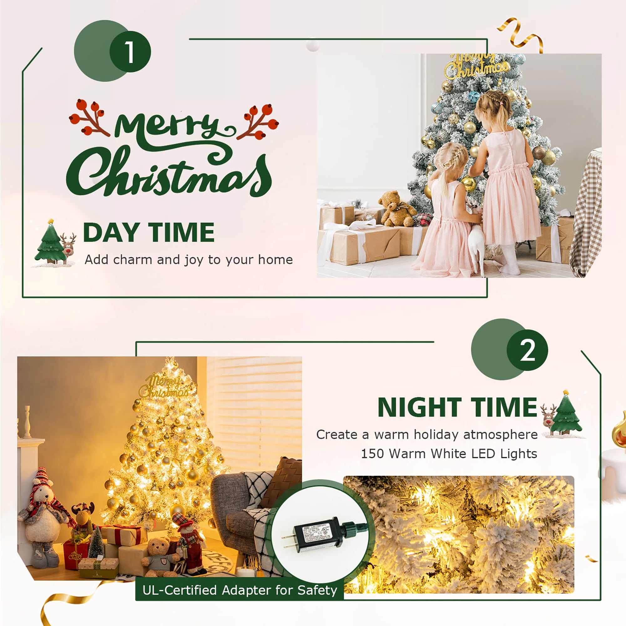 Goplus LWS00818 Artificial-Christmas-Trees - View #6