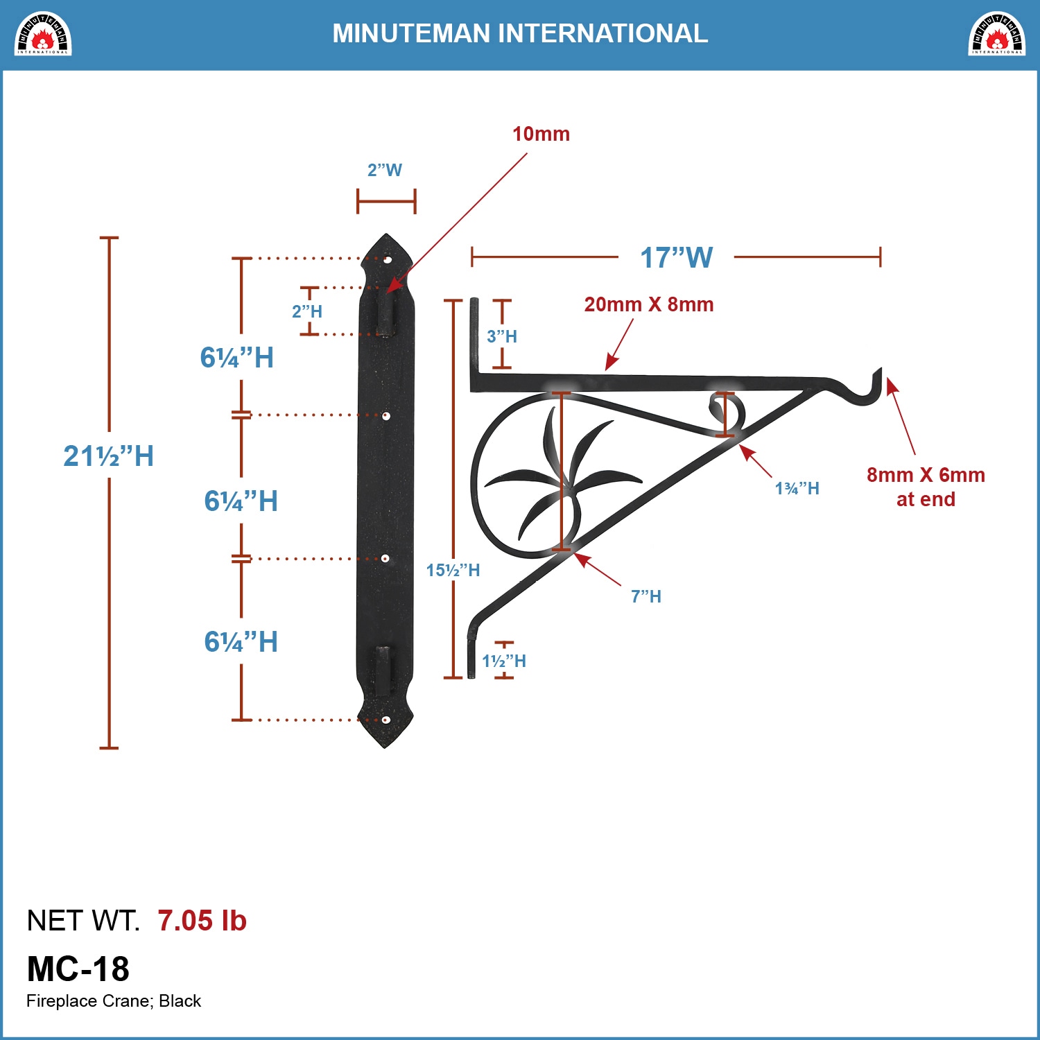 Minuteman International MC-18 Exterior-Brackets-Braces - View #5