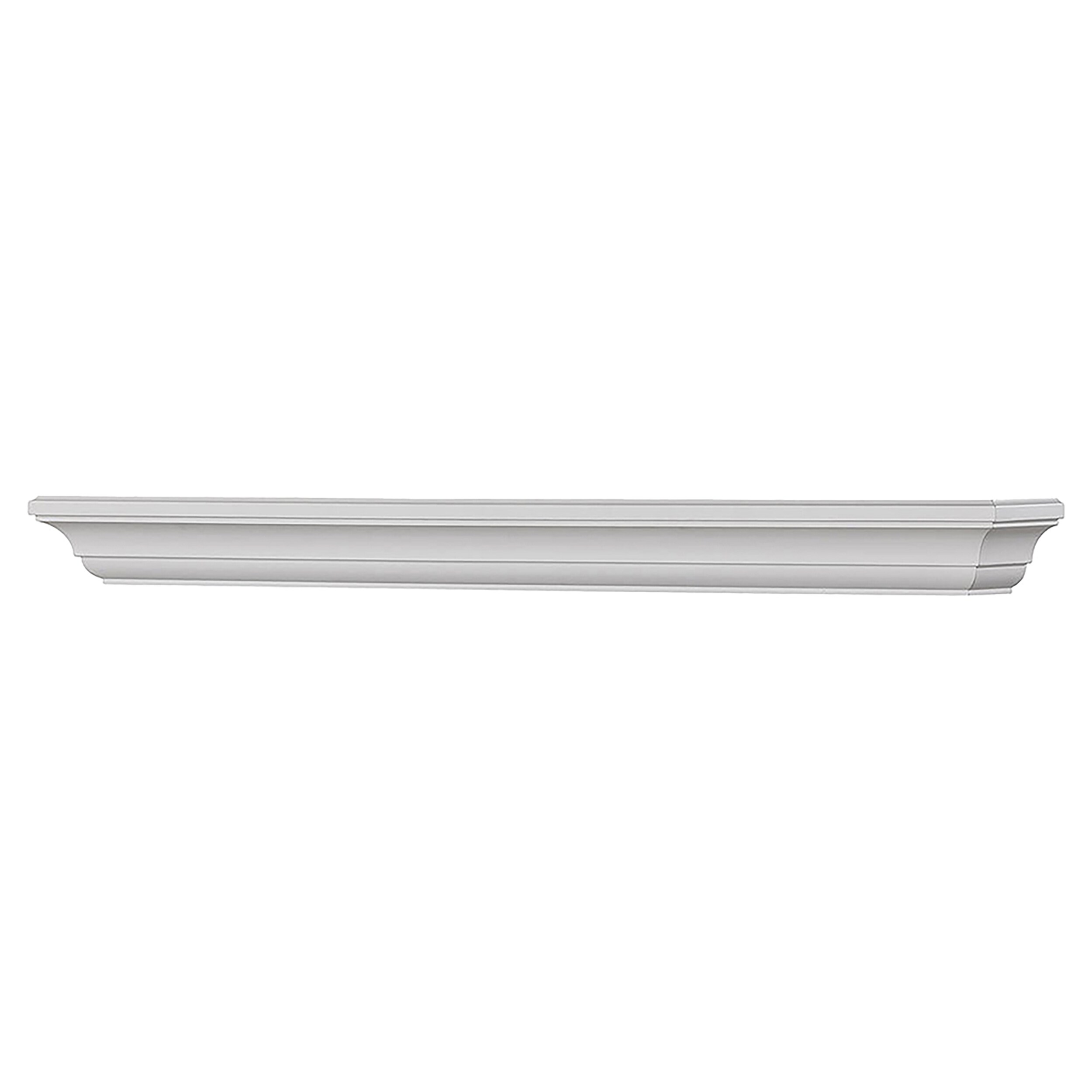 Mantels Direct COLTON-72-WP 72-in W x 5-in H x 8-in D White Pine Hollow Traditional Fireplace Mantel