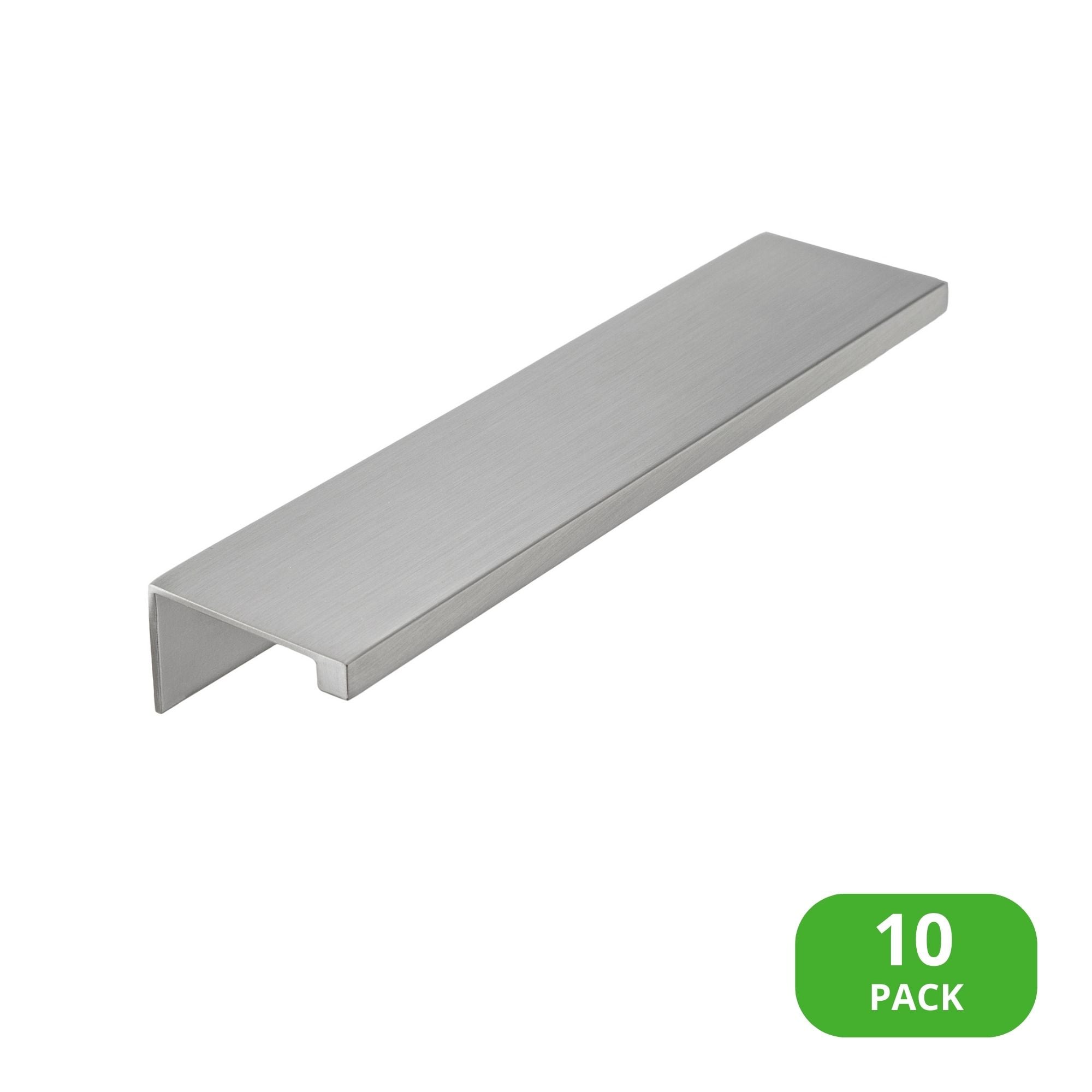 Sumner Street Home Hardware Ethan 4-in (102Mm) Center to Center Satin Nickel Rectangular Edge Drawer Pulls (10-Pack) RL005071VP Sansujyuku sansujyuku.com