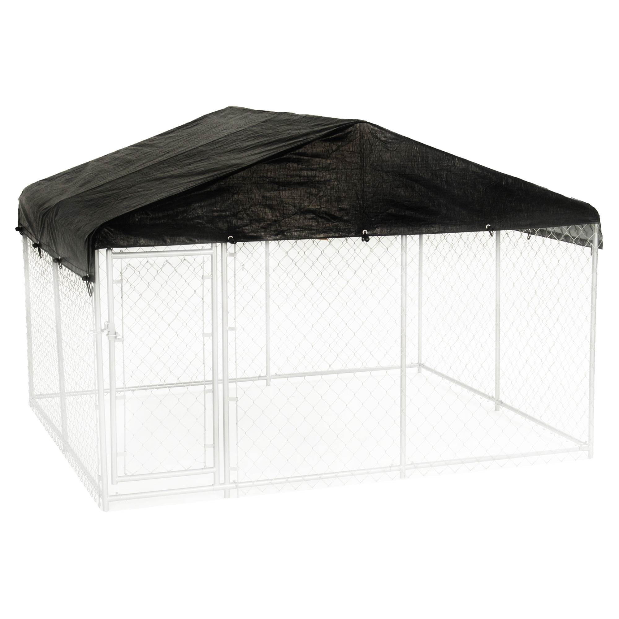 Lucky Dog Large 41 65 lb Wire Dog Kennel Outdoor 10 ft L x 10 ft W x 6 ft H 126758 at Lowes