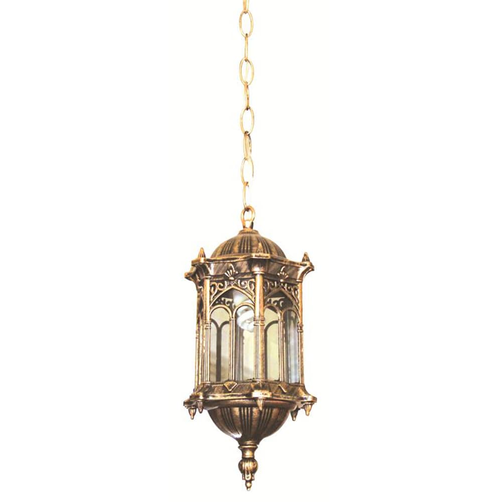 Livex Lighting Oxford 1 Light Textured Black Outdoor Pendant