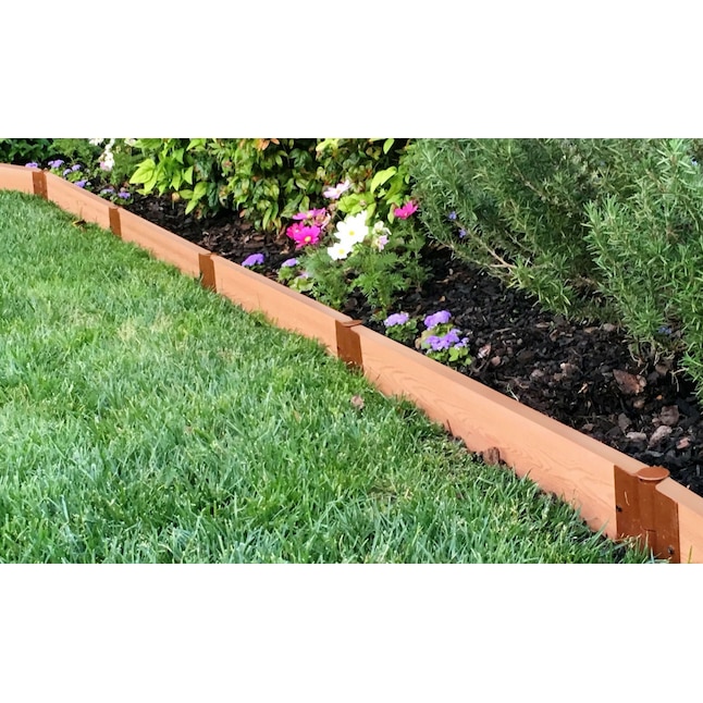 Frame It All 16-ft x 5.5-in 2-in Classic Sienna Wood Landscape Edging ...