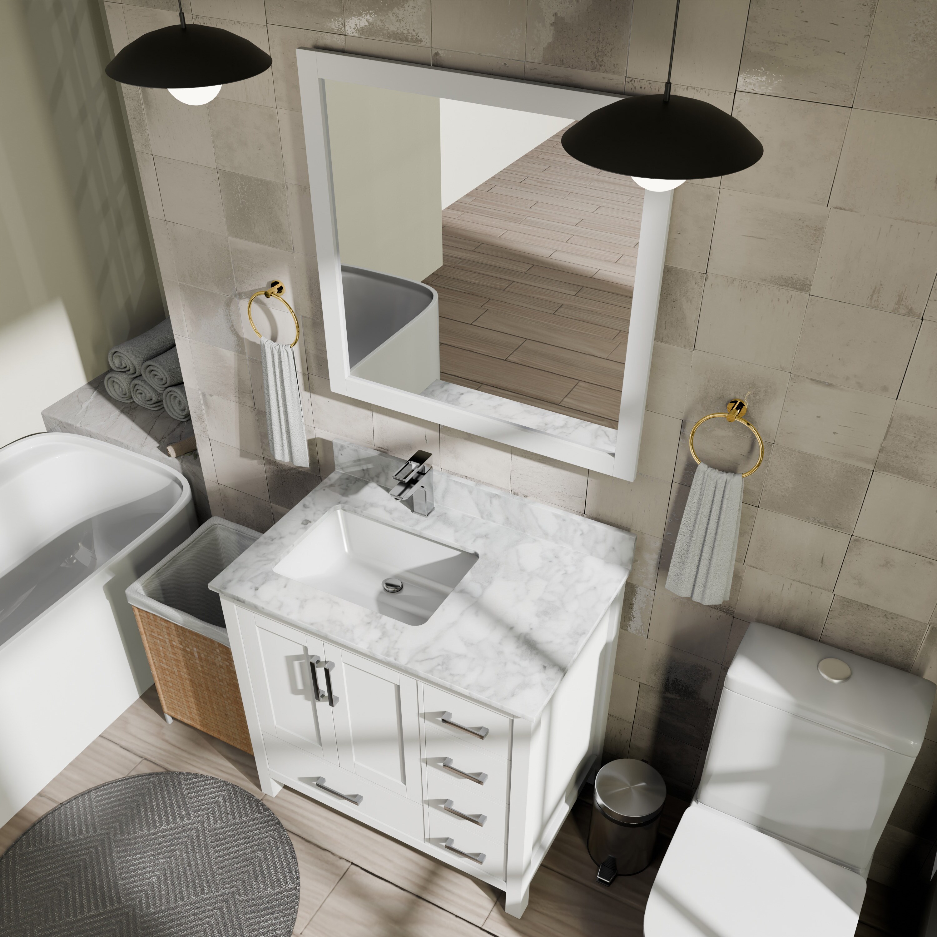 Lexora LJ342236SA00M34L vanities - View #7