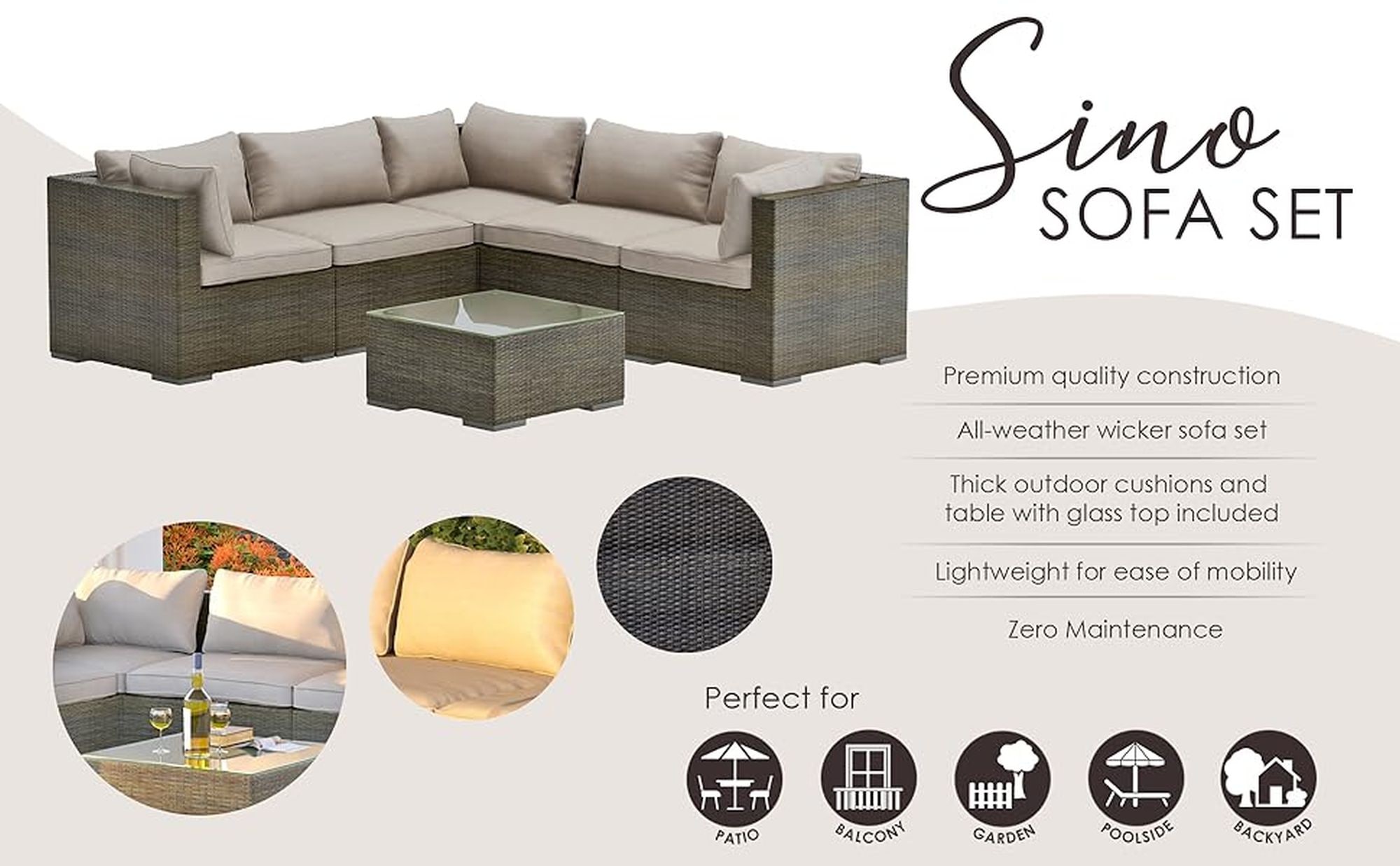 Balkene Home 62173 Patio-Conversation-Sets - View #10