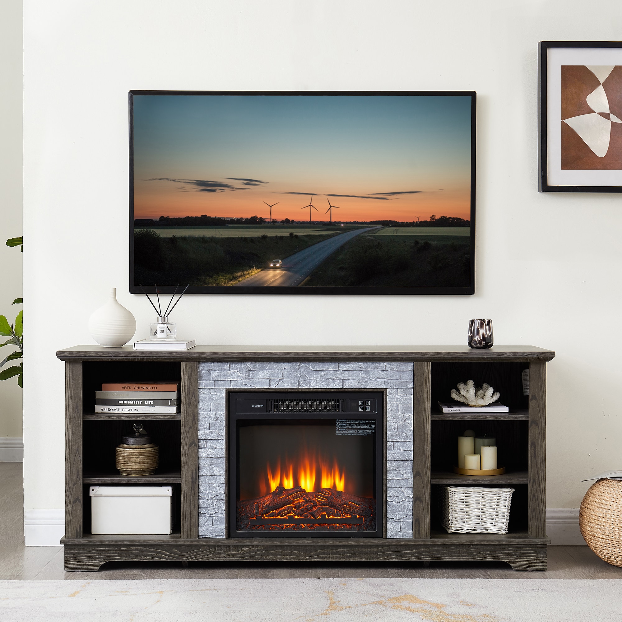 SINOFURN SYC160010GY Electric-Fireplaces - View #8