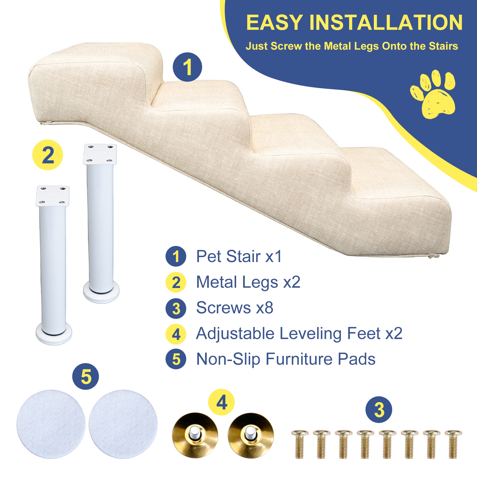 Esazn I1331790-BG-M-GY01 Pet-Steps - View #5