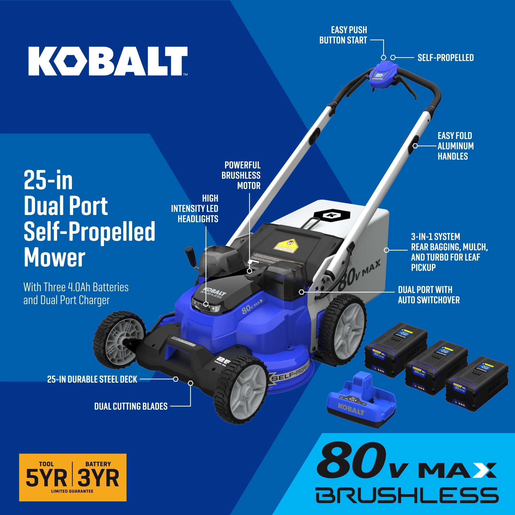 Kobalt KMP 442580D-06 Cordless-Elec-Push-Mowers - View #8