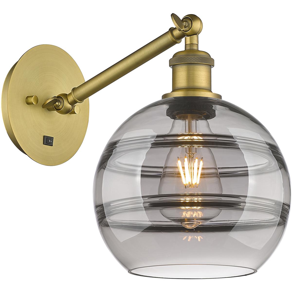 Innovations Lighting - 317-1W-BB-G556-8SM Ballston Rochester Wall Sconce Brushed Brass