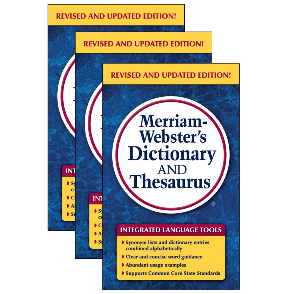 Merriam-Webster Merriam-webster's Dictionary and Thesaurus Reference Book  at
