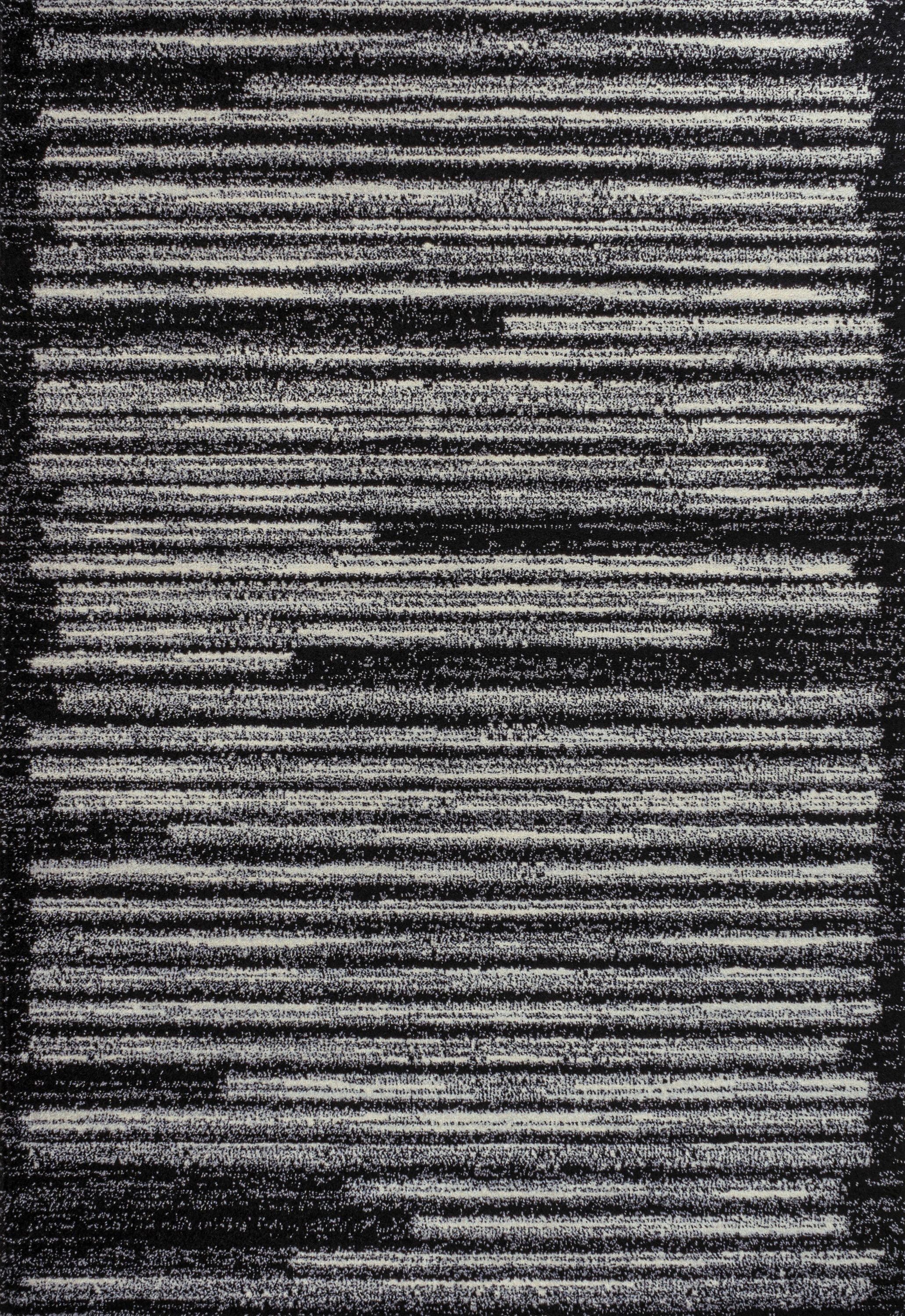 JONATHAN Y Moroccan HYPE Khalil 8 X 10 (ft) Black/Cream Indoor Stripe ...