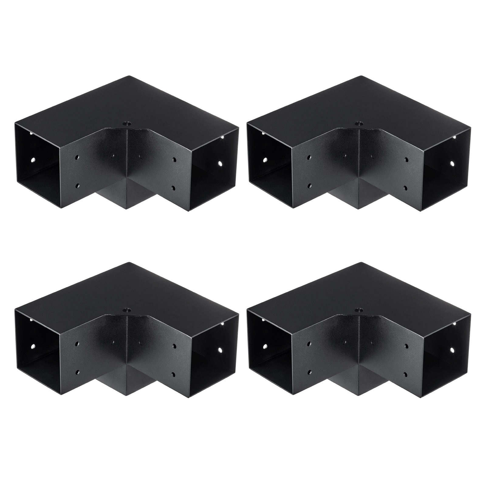 VEVOR LPJJST4PCS4X7SP6AV0 0.72-ft x 0.72-ft Black Gazebo roof bracket kit