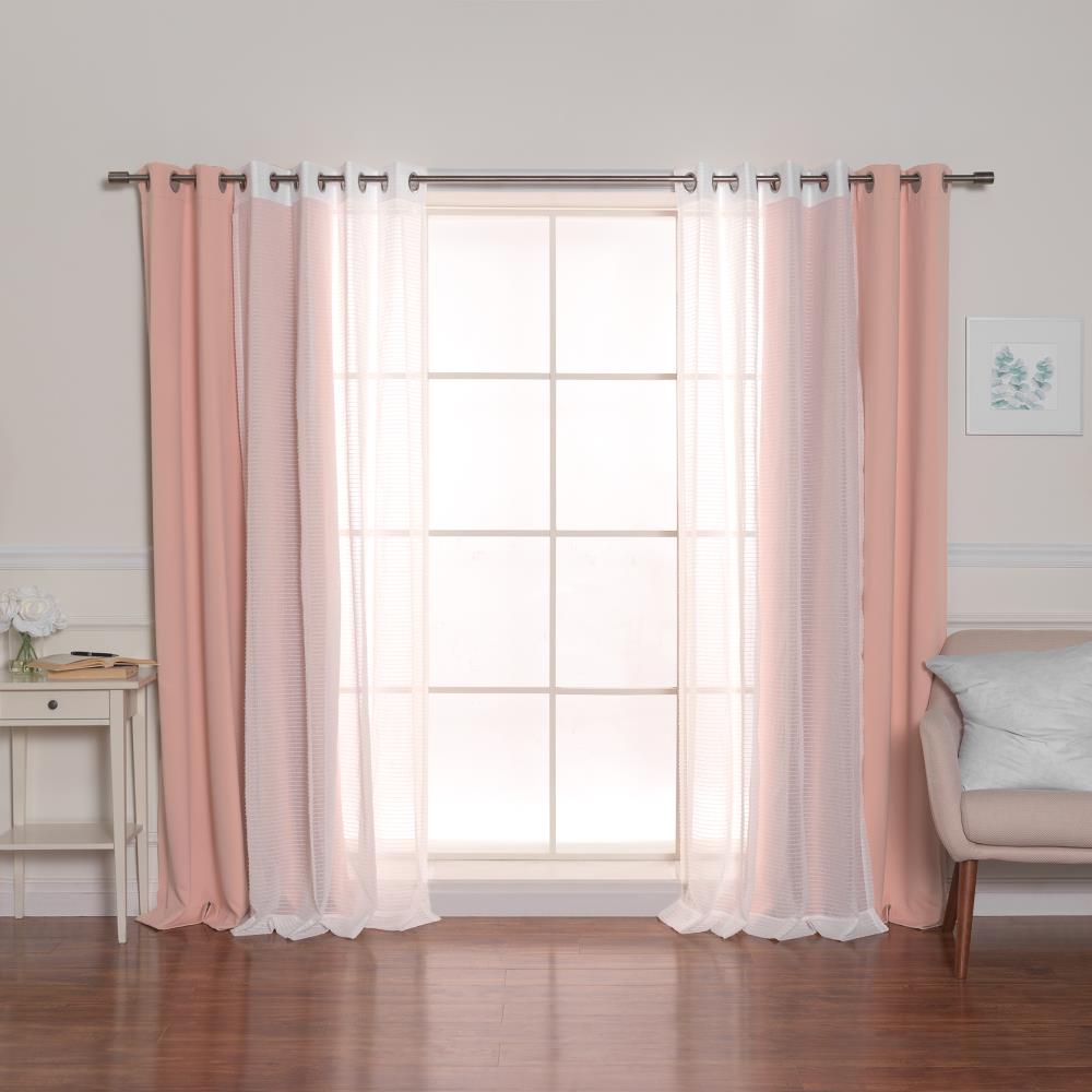 Grommet Top Stripe Curtains Thermal Insulated Blackout Window Door 