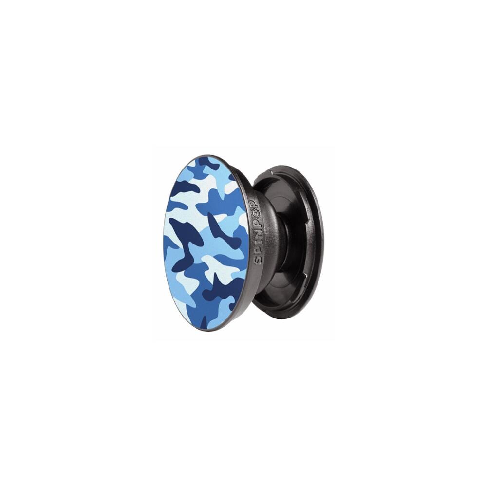  TRVAL116746 Quest USA 238858 Spin Pop Camo Blue Phone Stand