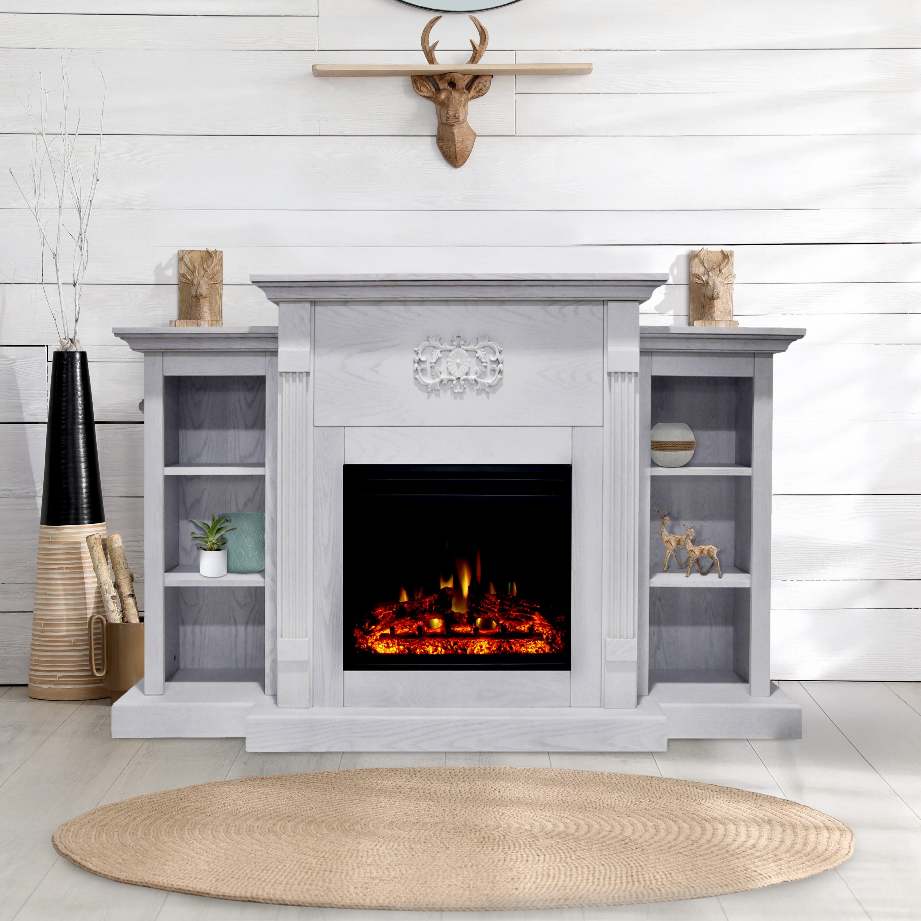 Cambridge CAM7233-1WHTLG3 Electric-Fireplaces - View #6