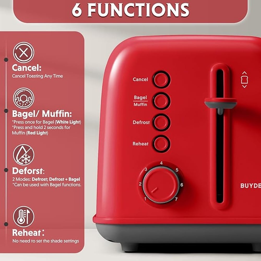 BUYDEEM BD-DT620-RD toasters - View #3
