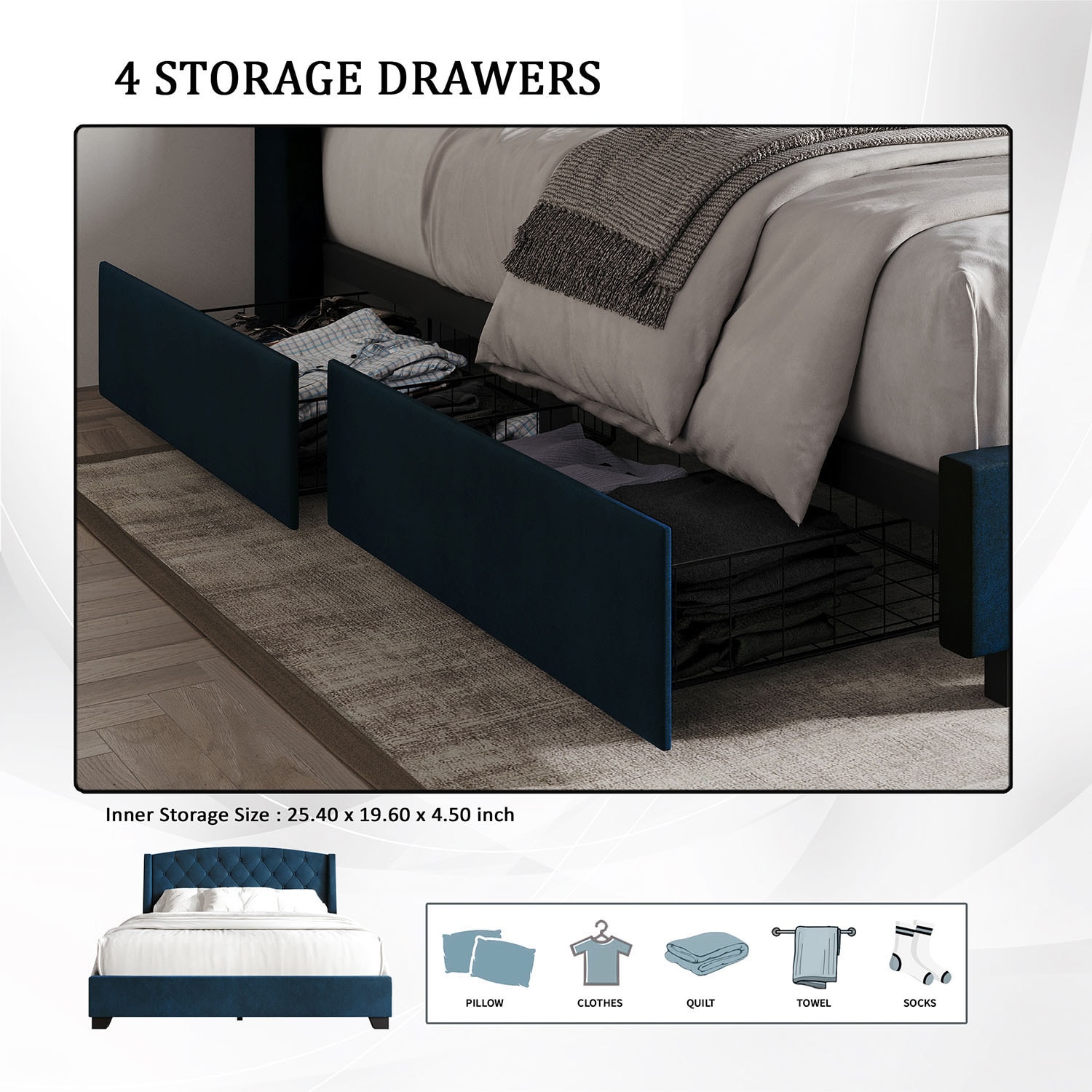 CasePiece C8531KPLS-NBL-VV beds - View #12