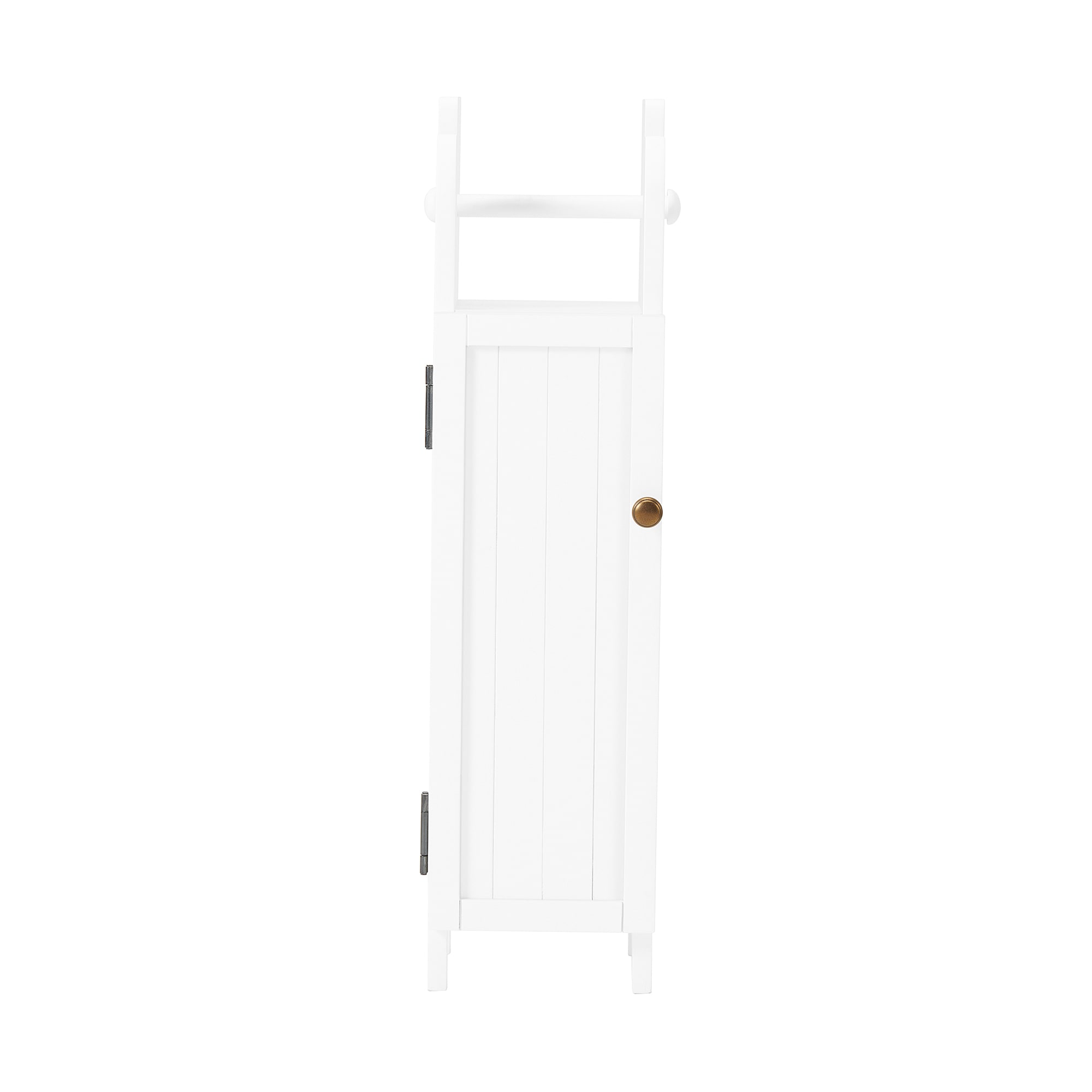Alaterre Furniture ANDO76WH 7-in x 28-in x 7-in White Wood Freestanding Linen Cabinet