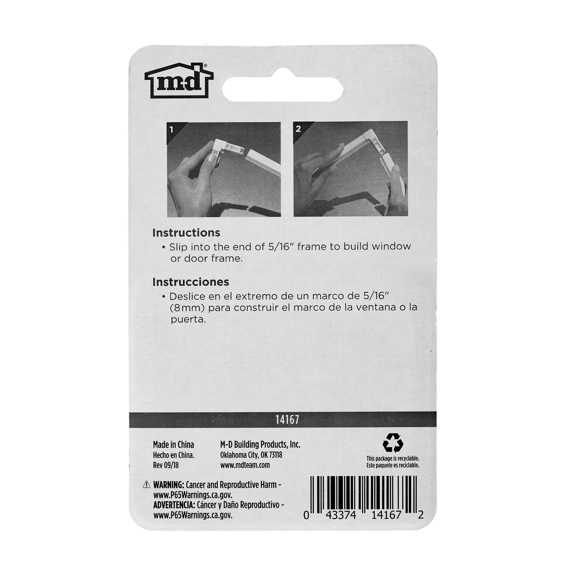 M-D 14167 Window-Screen-Frame-Corners - View #2