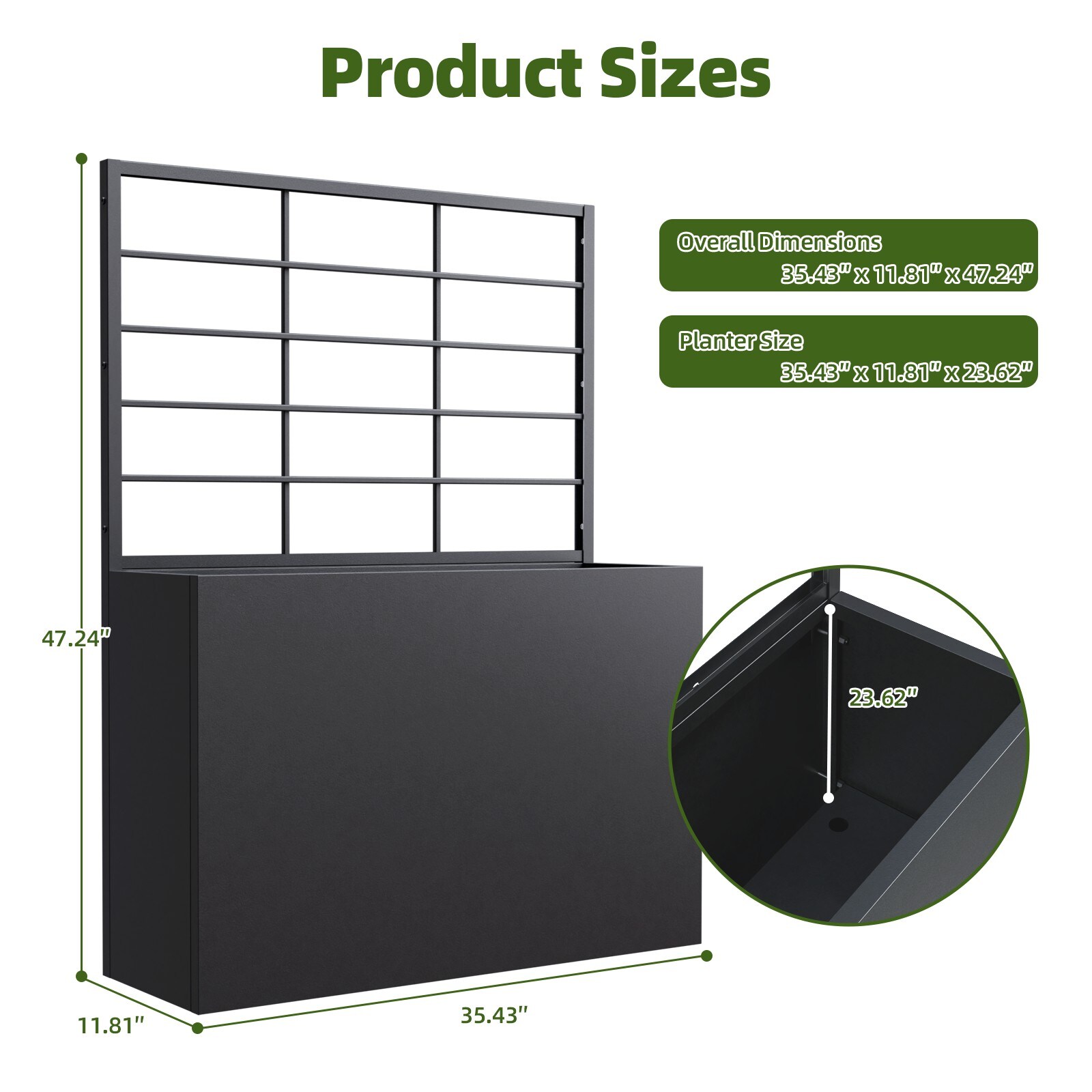 GlasFlength LW-PT-058 Planter-Window-Box - View #4