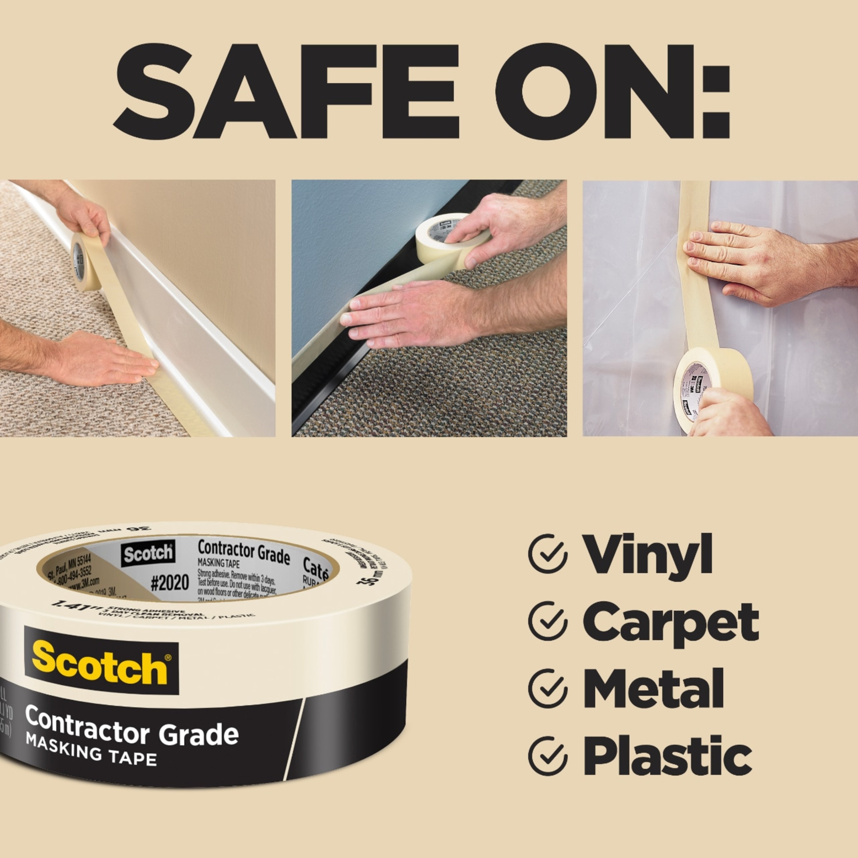 Scotch 2020-24AP9 Masking-Tape-New - View #3