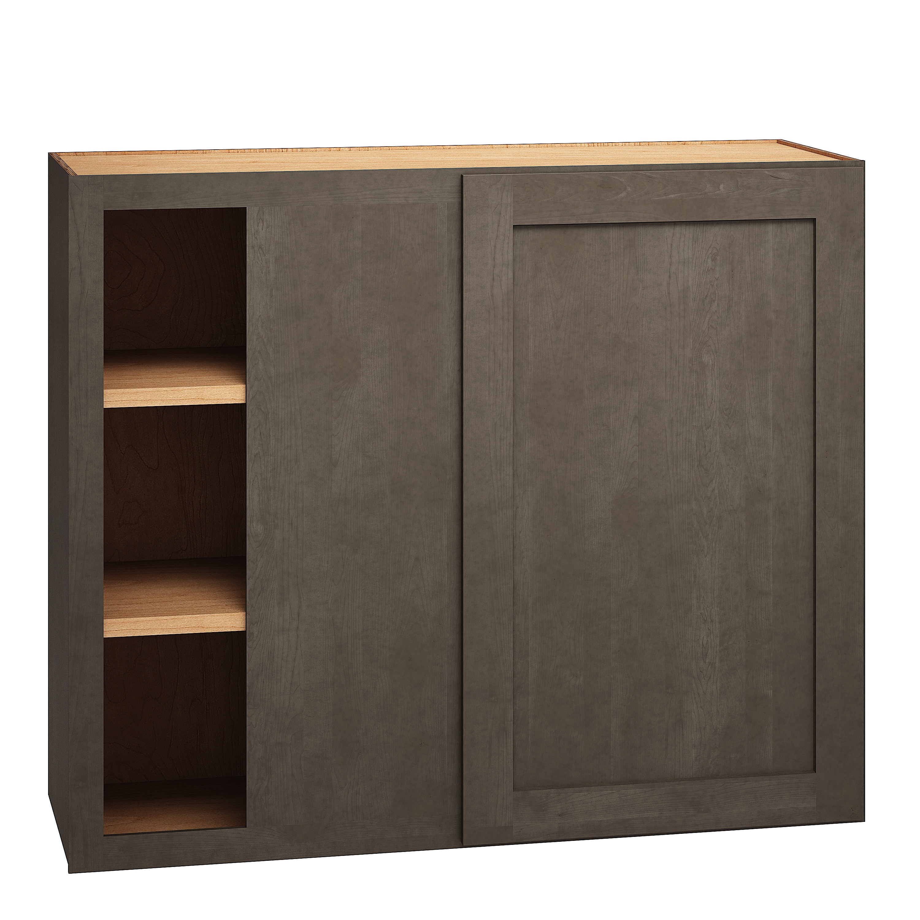 RELIABILT 334 WC3630S Pinnacle 36-in W x 30-in H x 12-in D Stain Blind Corner wall Fully assembled Plywood Cabinet (Recessed Panel Slab)