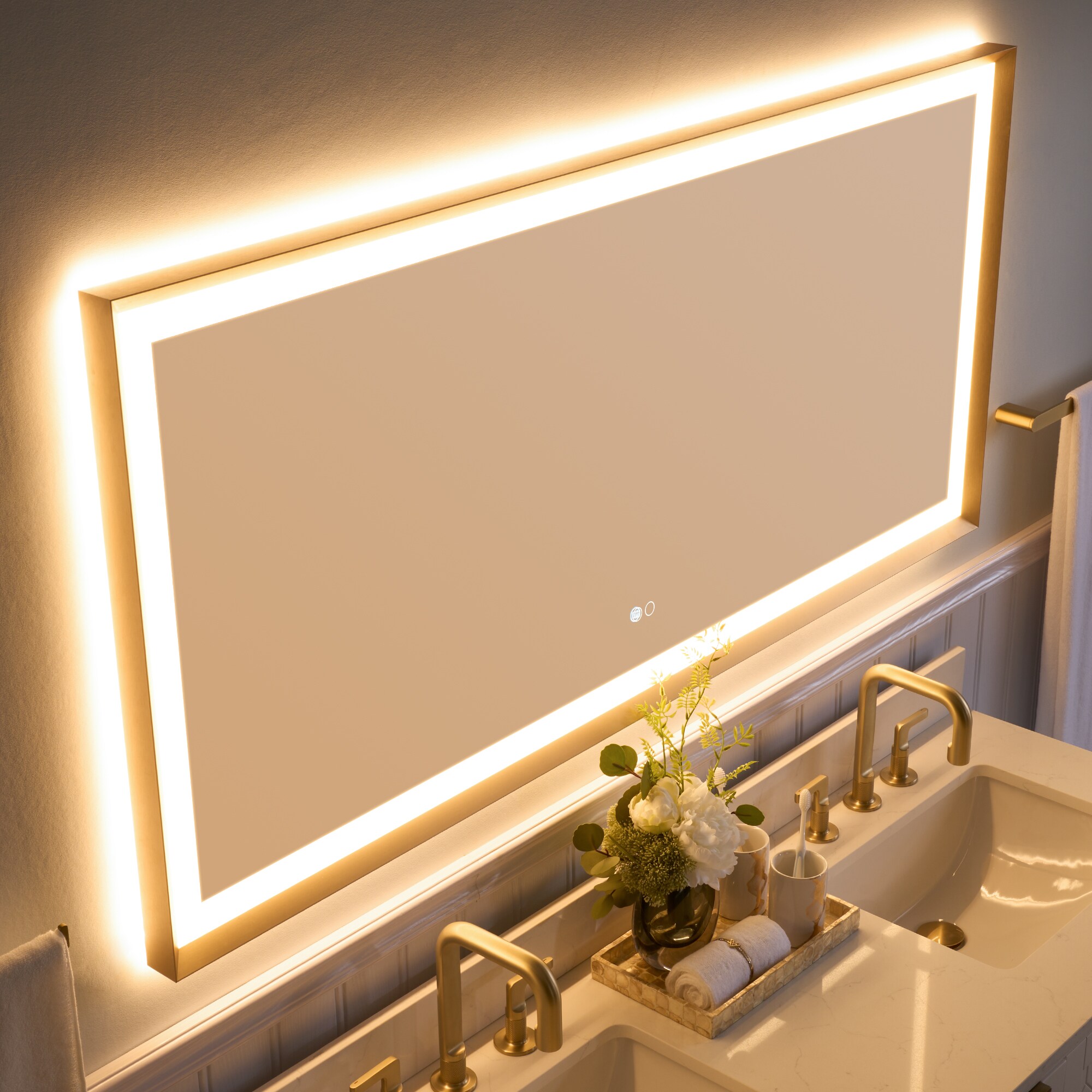 WELLFOR W6FM6028BG Framed-Bath-Mirrors - View #21