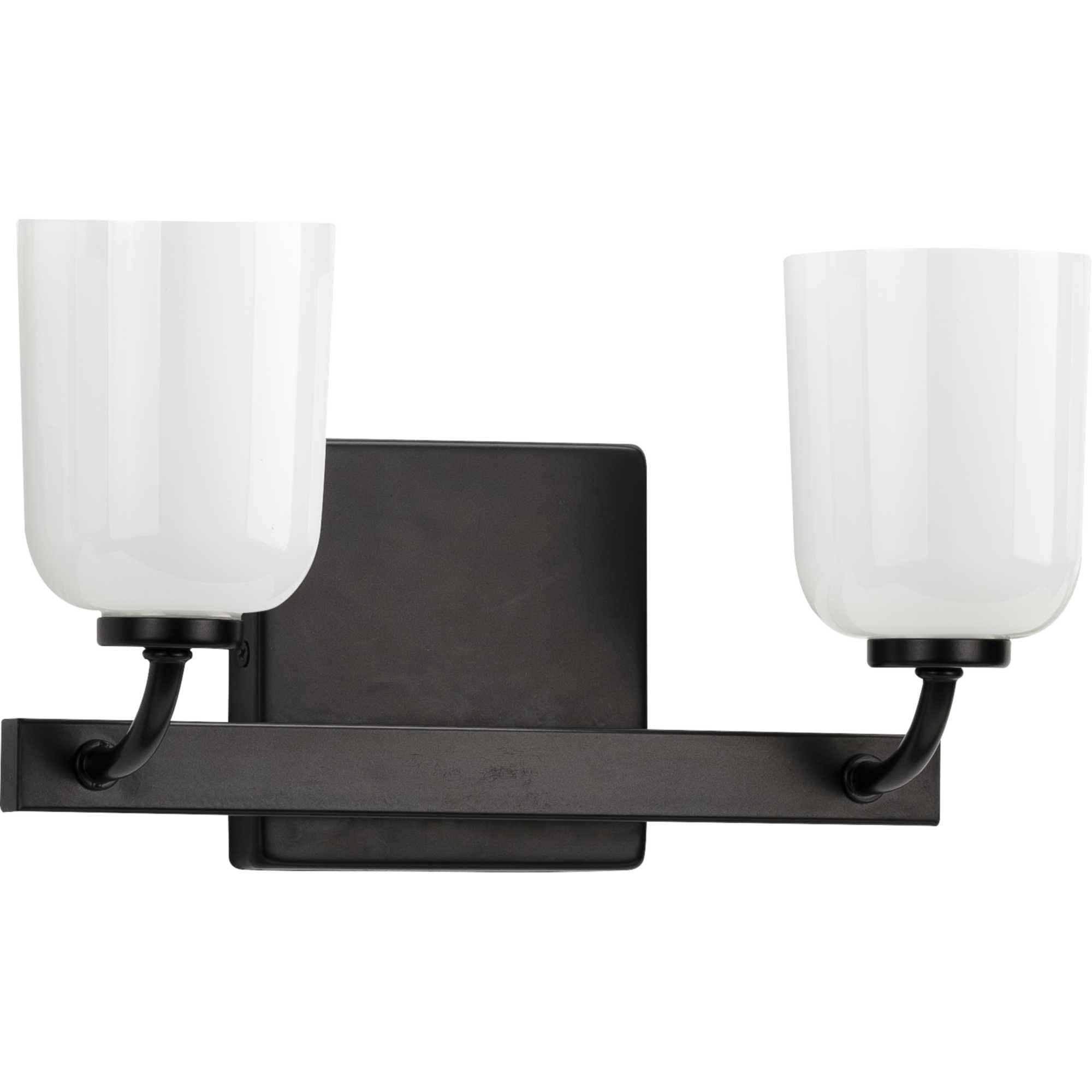 Progress Lighting P300281-031 Moore 12.5-in 2 -Light Black Modern/contemporary Vanity light