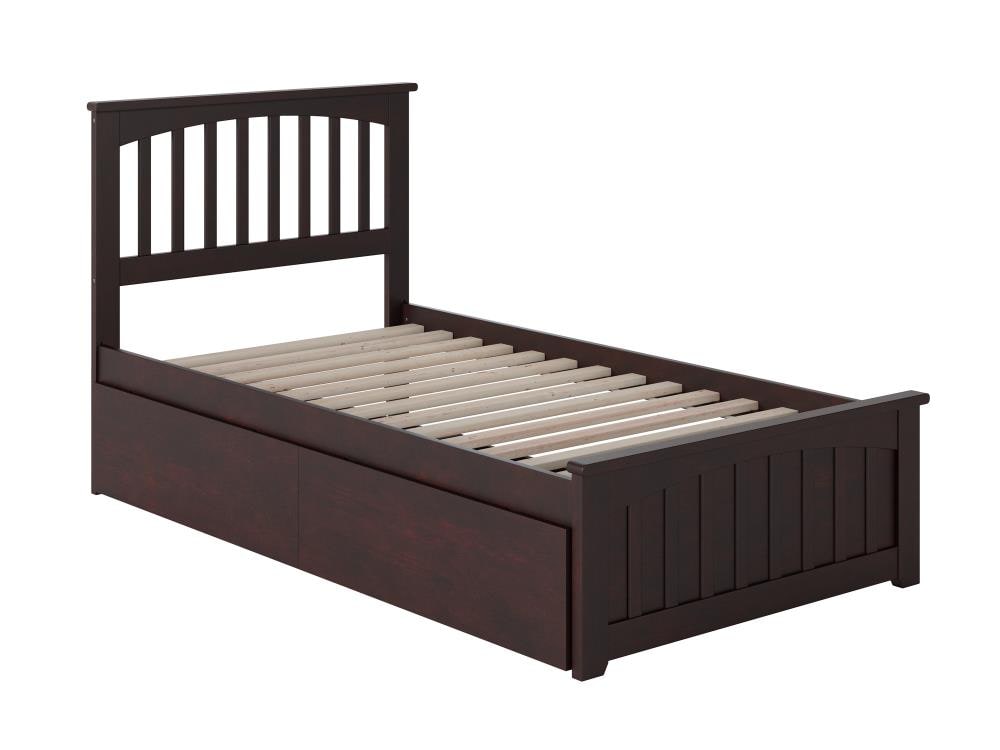 AFI Furnishings AR8716111 Mission Espresso Twin Extra Long Wood Platform Bed with Storage