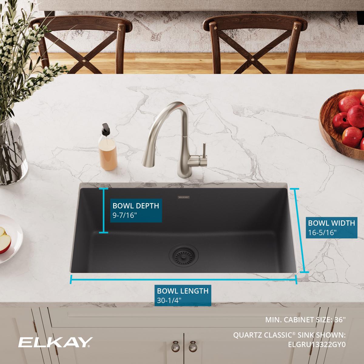 Elkay ELGRU13322GY0 Kitchen-Sinks - View #4