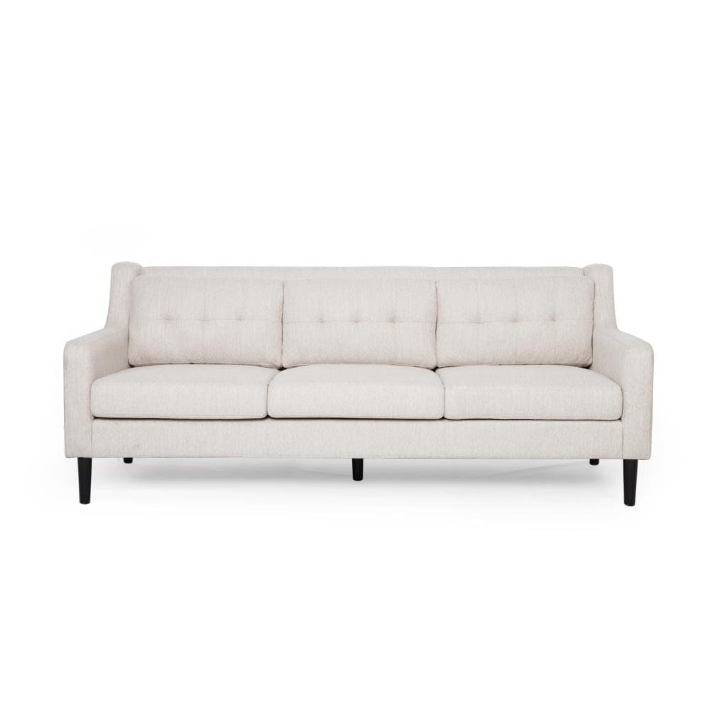 Best Selling Home Decor 311175 Reynard 86.00-in Modern Beige and espresso 3 -seater Sofa