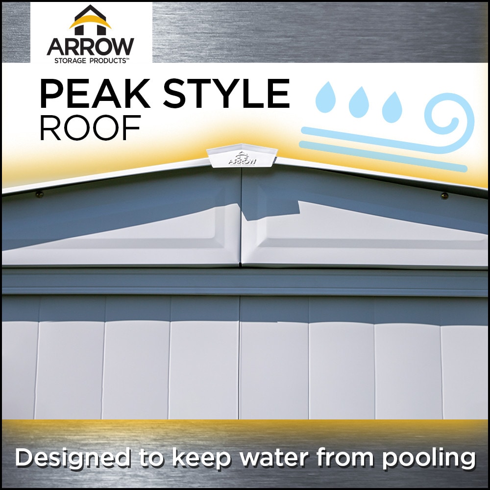 Arrow CLG1012CC Metal-Storage-Buildings-Sheds - View #8