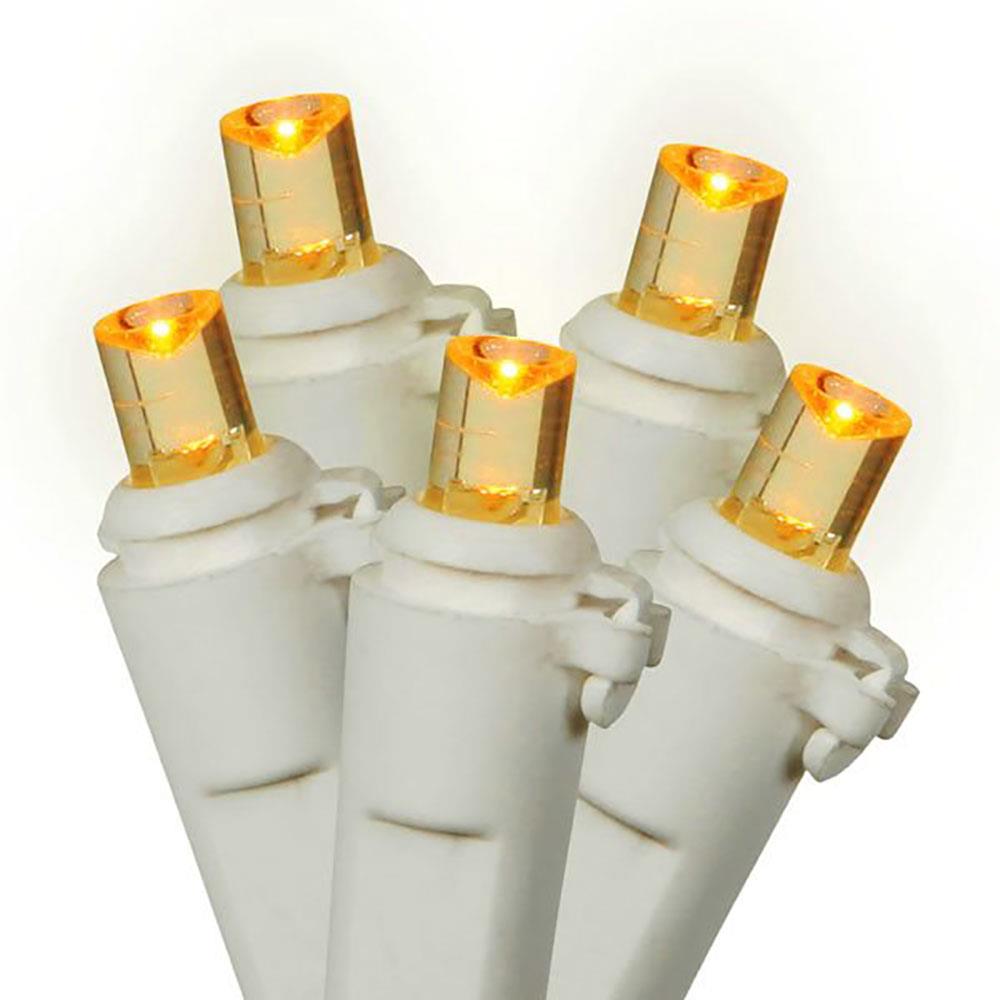 Northlight 11297536 100-Count 32.4-ft Yellow LED Plug-In Christmas String Lights
