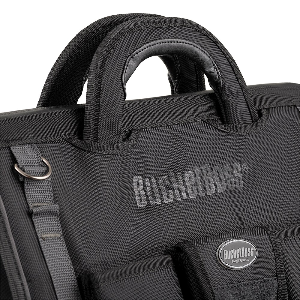 Bucket Boss Black Polyester 18-Inch Double-Wall Tool Bag