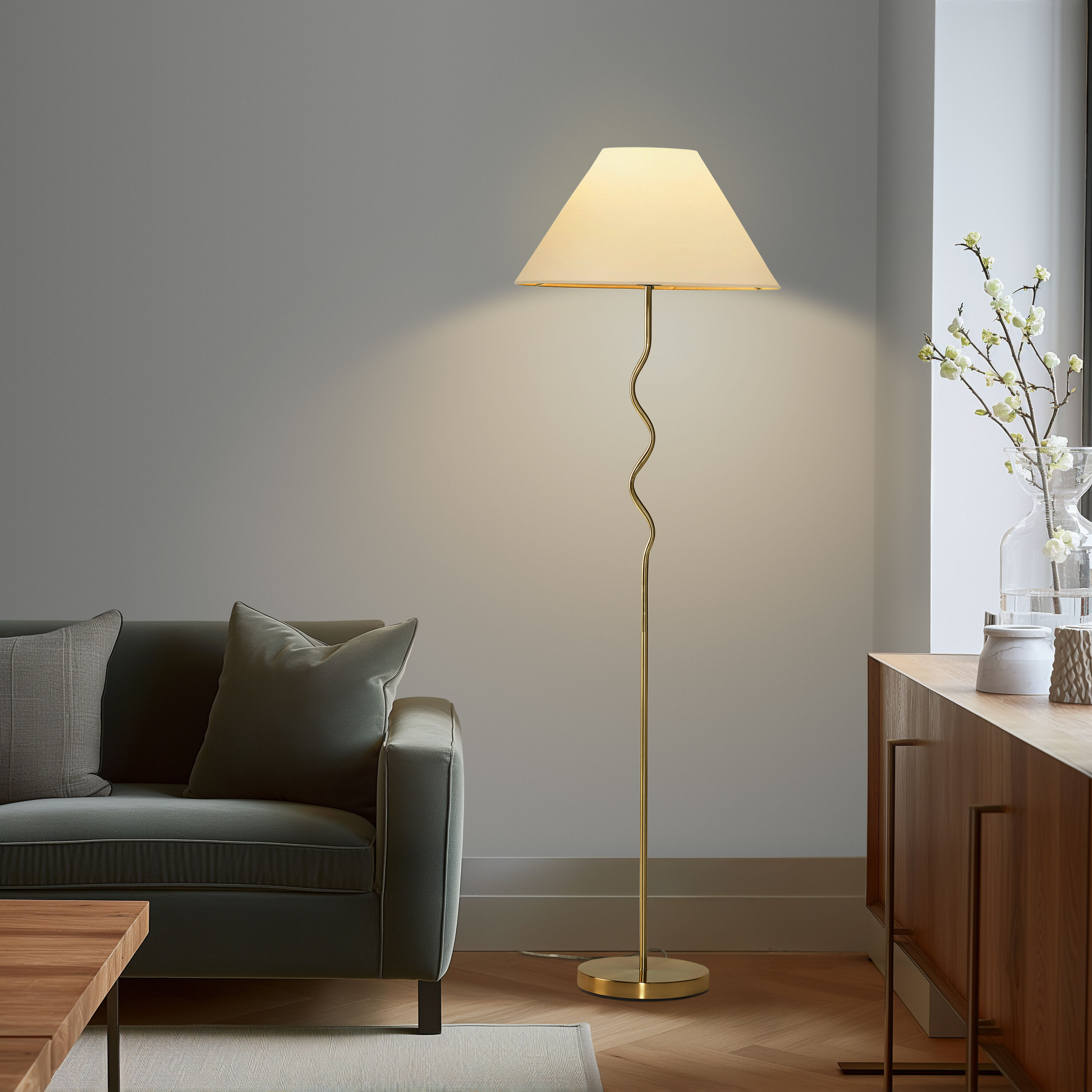 Brightech FL-SQGL-BRS floorlamps - View #2