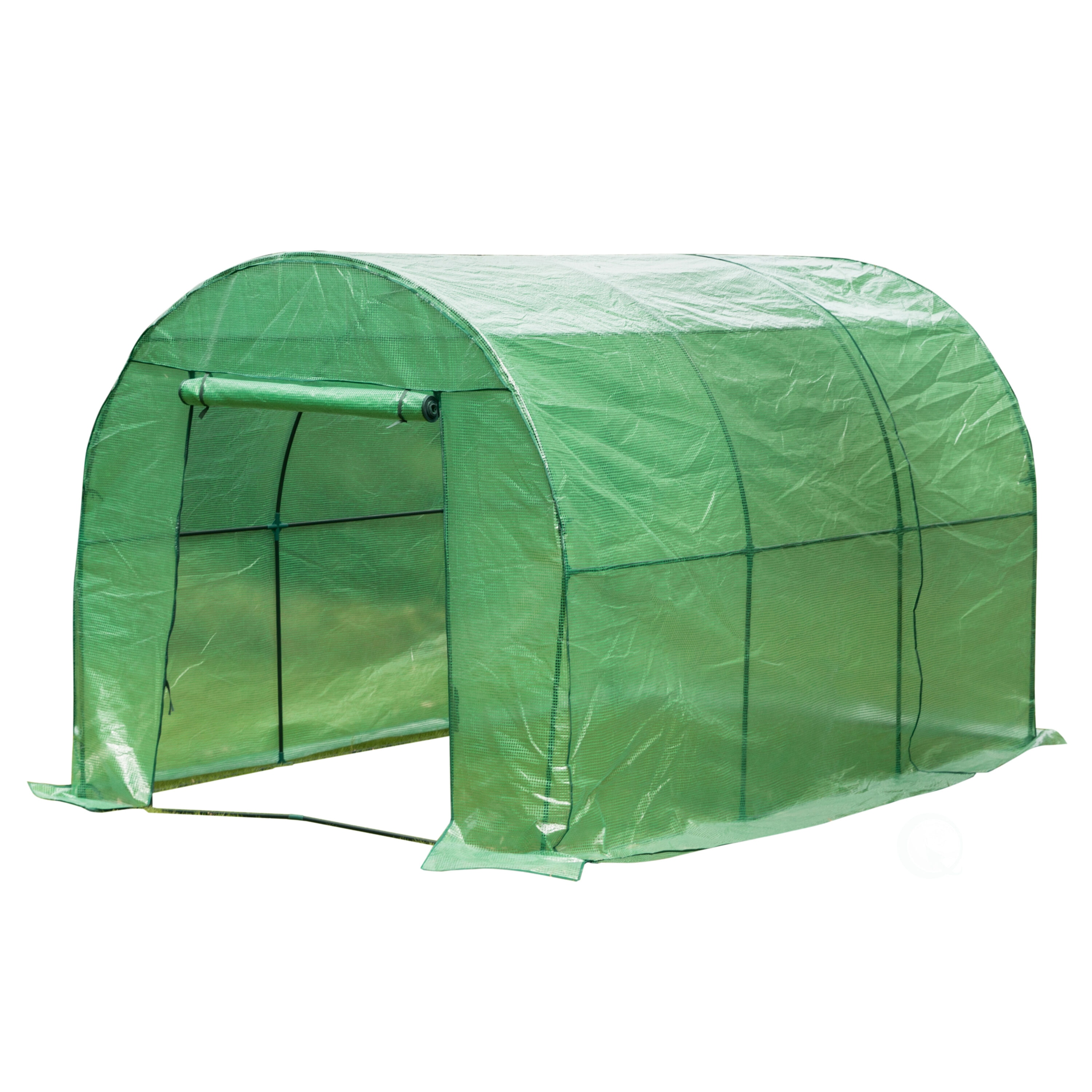 Gardenised 9.94-ft L X 6.73-ft W X 6.5-ft H Green Pop-up Greenhouse In 