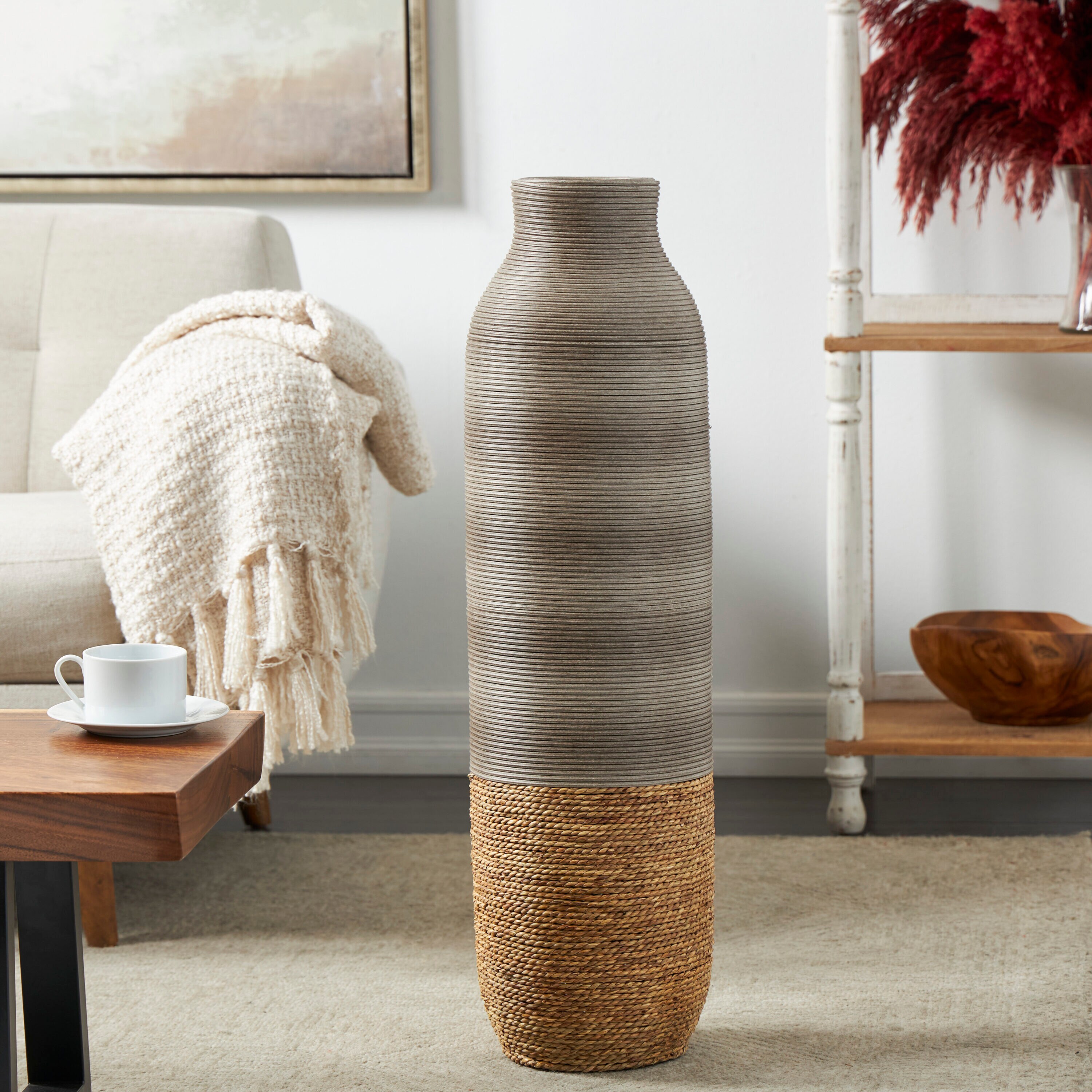 Grayson Lane 821123 Brown Seagrass Country Vase