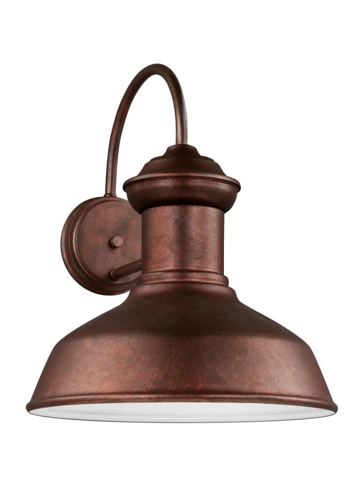Generation Lighting 8647701EN3-44 Fredricksburg 1 -Light 15.88-in H Distressed Copper Hardwired Outdoor Wall Light