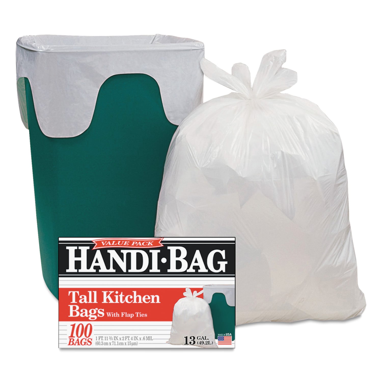 Tall Kitchen Drawstring Trash Bags 13 Gallon, 500 Count Bulk, Kitchen