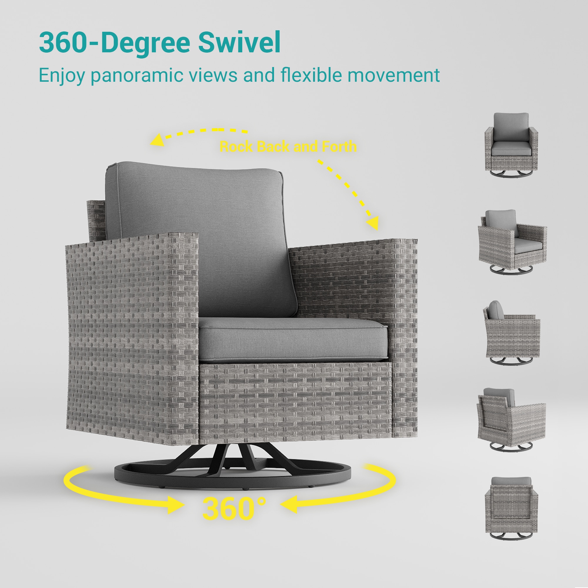 ACEGOSES LW-2R-HGY-T3 Patio-Conversation-Sets - View #4