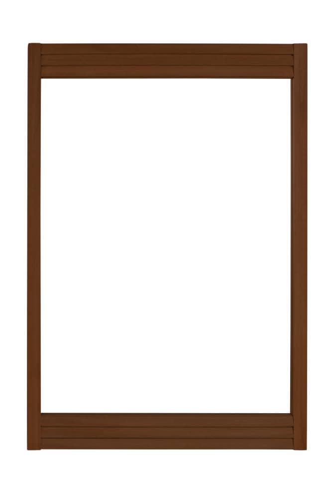 Avanity TAYLOR-M24-BT Taylor 24-in x 34-in Polished Rectangle Bathroom Vanity Mirror ( Brown Teak )