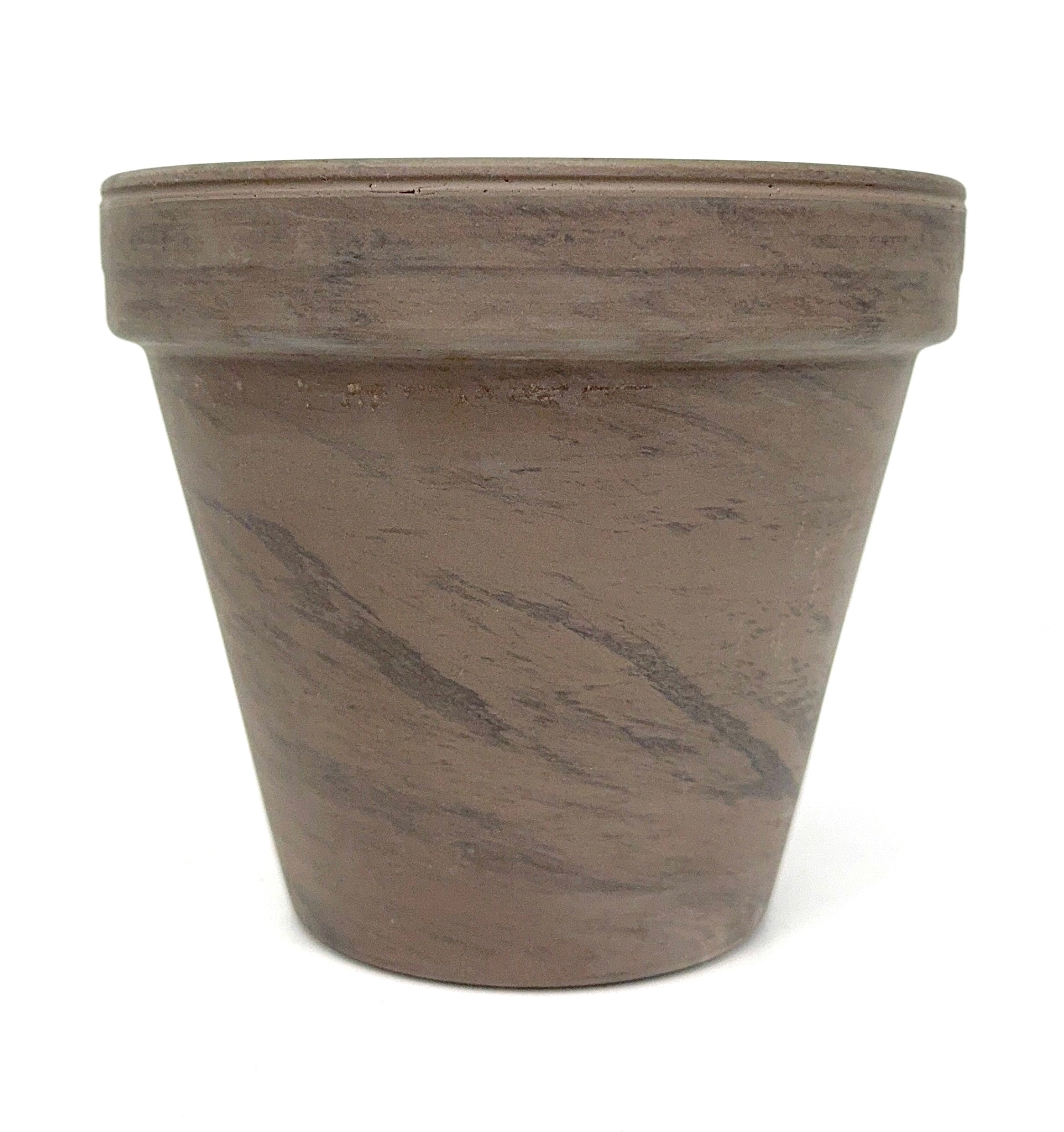  805083 Round 5.3-in W x 5.311-in H x 5.311-in D Brown Terracotta Indoor/Outdoor Planter