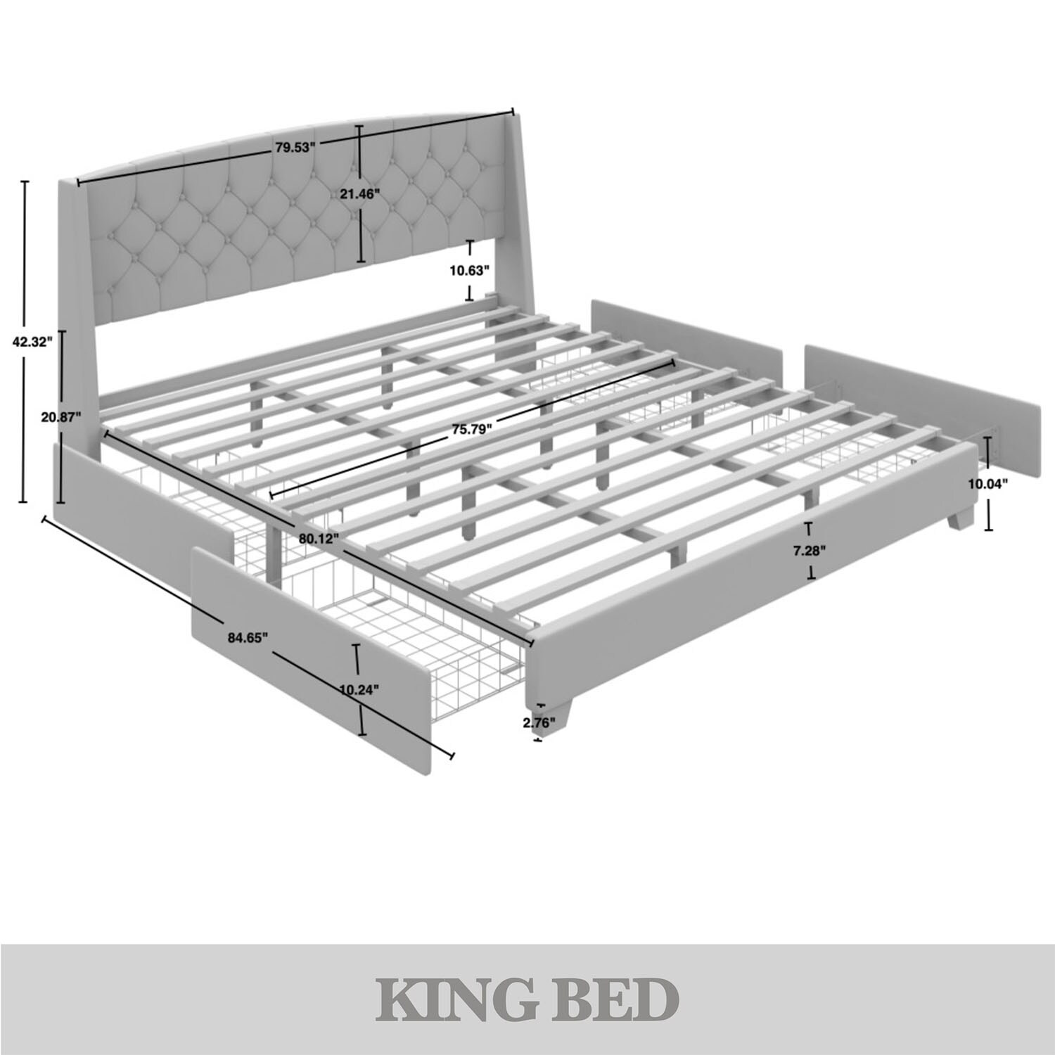 CasePiece C8531KPLS-BK-VV beds - View #10