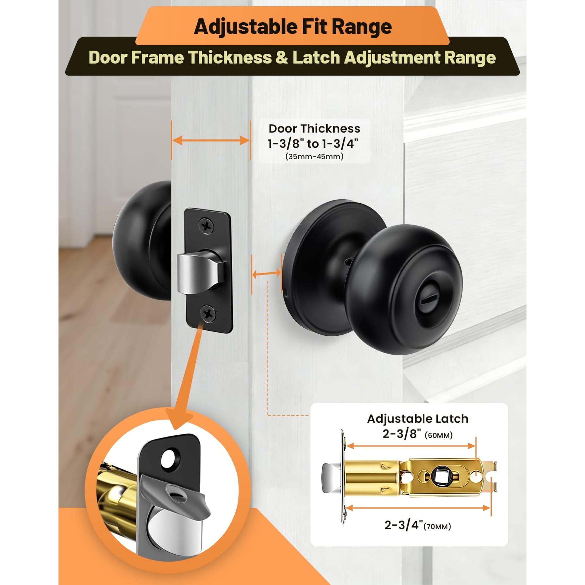Numhew NHWILL91501 Door-Knobs - View #6