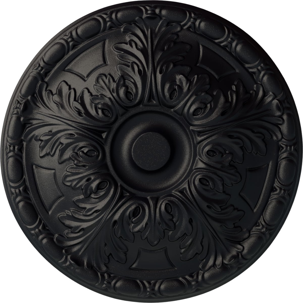 Ekena Millwork CM16GASGS Granada 15.75-in W x 15.75-in L Painted Steel Gray Polyurethane Whole Ceiling Medallion