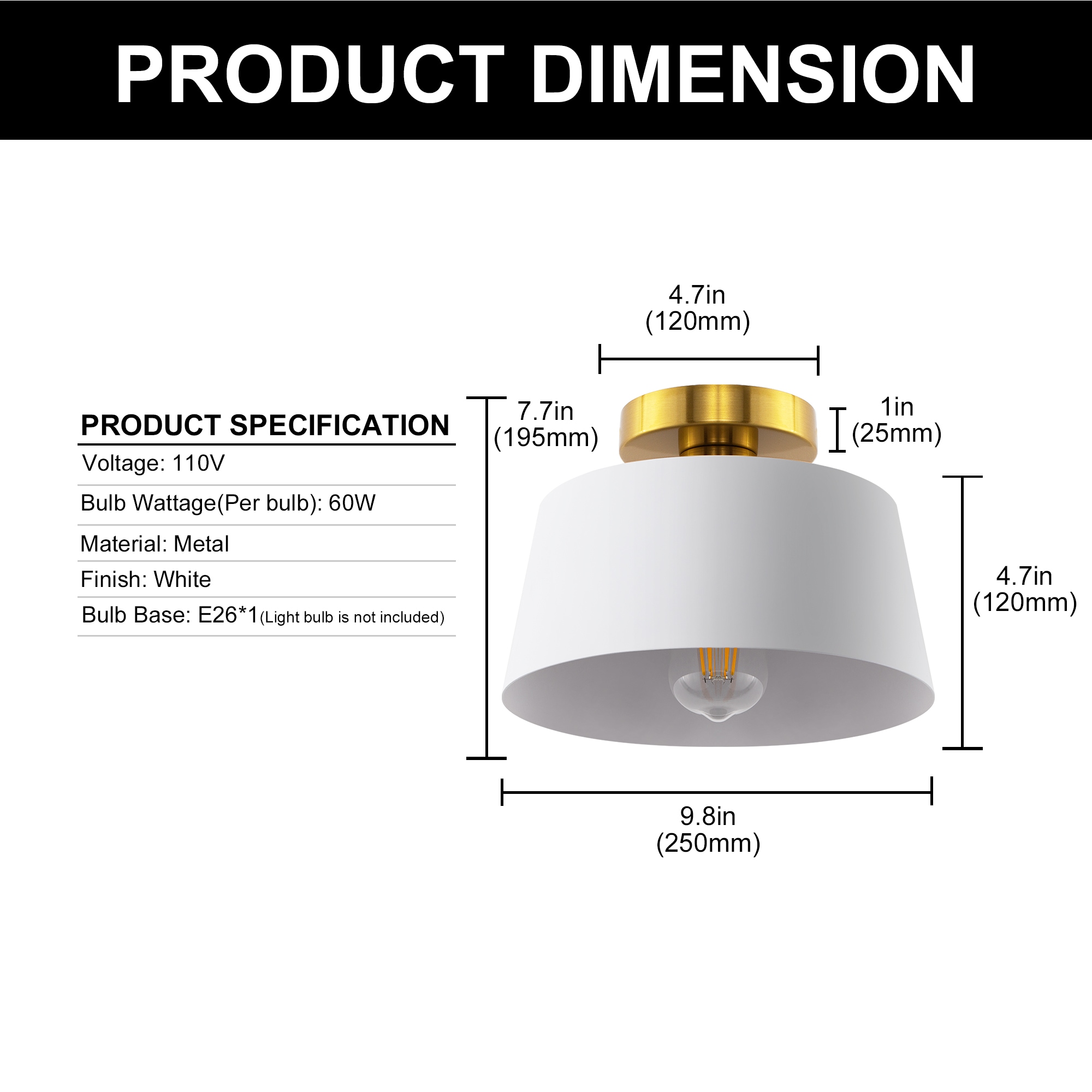 YANSUN LA-BD-BX08101WH-21 flushmounts - View #5